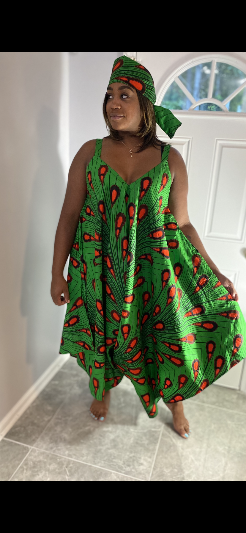 Unique Jumper w/headwrap